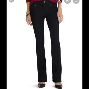 White House | Black Market Black Skinny Flare Jean